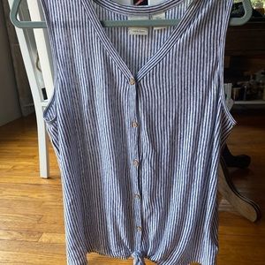 Large button down tank top